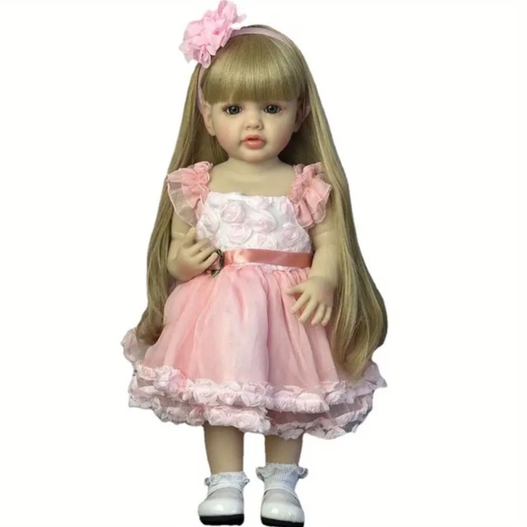 NEW! Gorgeous Large Realistic Life Like Blonde 22” inch Doll! - Picture 1 of 5